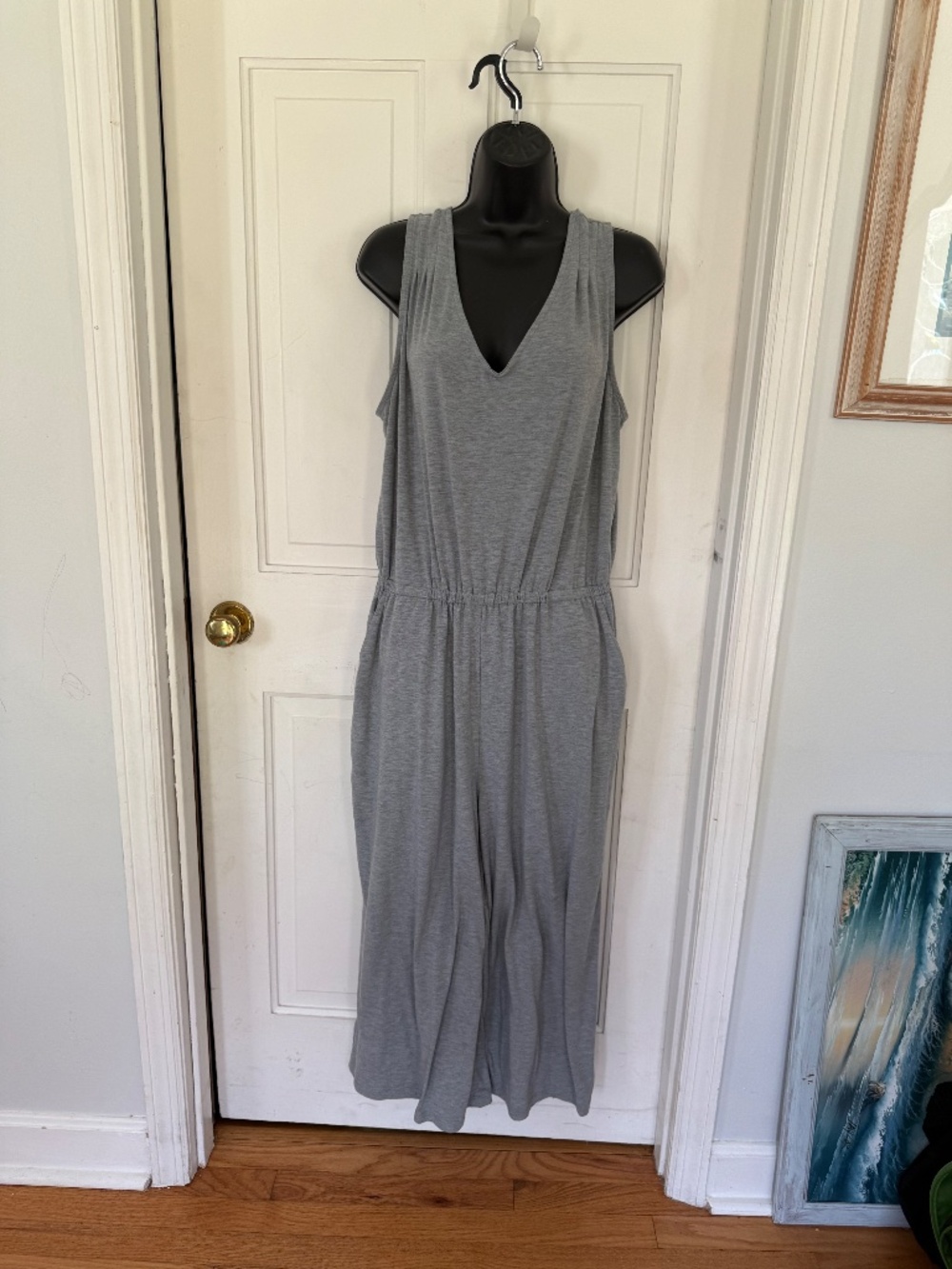 Jumpsuit Gray Large Women's Time And Tru